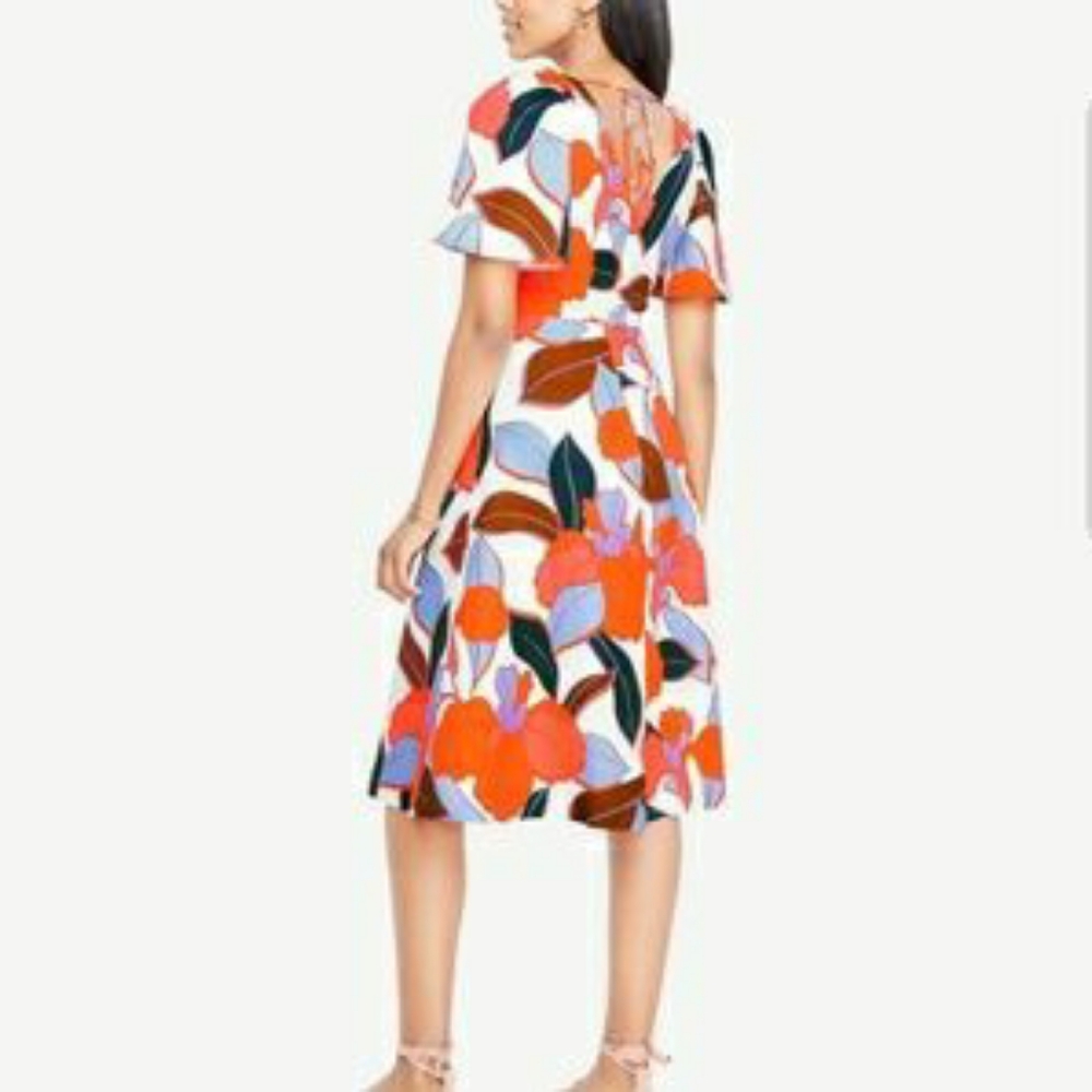 New Ann Taylor Bold Blooms Dress